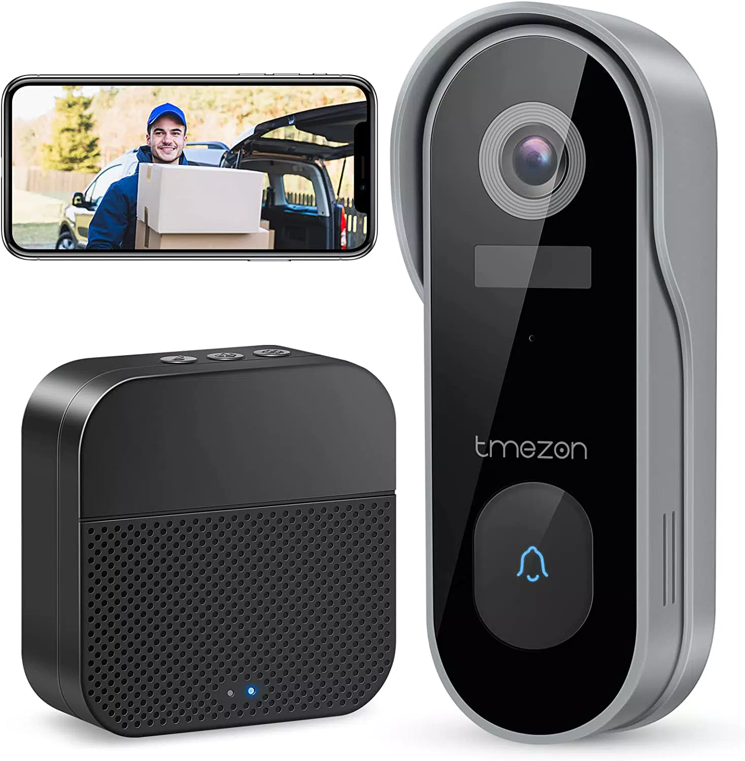 TMEZON Videocitofono wifi Video Campanello senza fili da Esterno