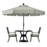 ABCCANOPY Ombrelli Premium Patio 270cm, Grigio Chiaro