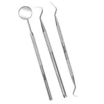 AFTREN Igiene Dentale Kit per Placca e Tartaro Rimozione Sbiancamento Denti kit con specchietto dentista Pulizia Denti Tartaro Ablatore Kit per Cura Orale Domestico Rimozione Tartaro 3p Set