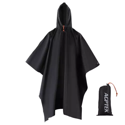 AGPTEK Poncho Impermeabile Multi-Funzionale 3 in 1