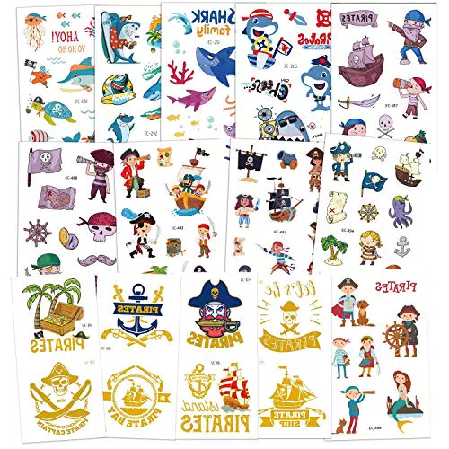 AGPTEK Tatuaggio Bambini, 250 Tatuaggi Temporanei Delicati sulla Pelle
