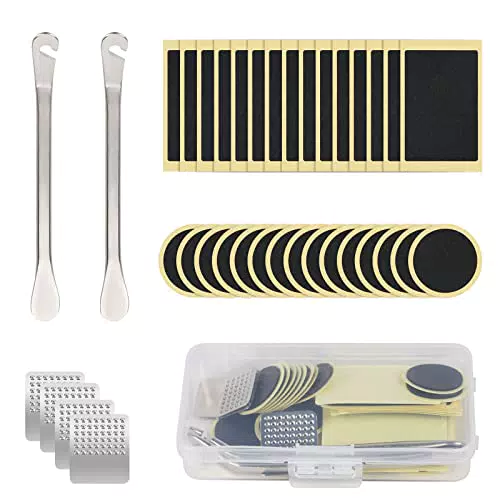 Ainiv Kit di Riparazione Foratura Pneumatici per Biciclette, 36 Pezzi