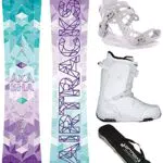 Airtracks Snowboard Set Tavola Akasha Zero Rocker Donna 147 + Attacchi Master W + Scarponi Master QL W 40 + SB Bag