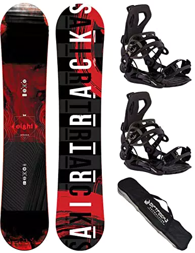 Airtracks Snowboard Set - TAVOLA Eight Wide 160 - ATTACCHI Master L - SB Bag