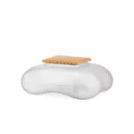 Alessi Mary Biscuit - Biscottiera di Design con Coperchio, Ghiaccio