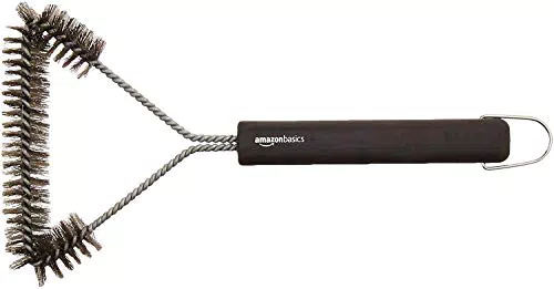 Amazon Basics - Spazzola a 3 lati per barbecue