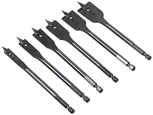 Amazon Brand, Set di 6 punte a forcella, da 10 mm a 25 mm