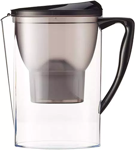 AmazonBasics - Caraffa filtrante per l'acqua, nero