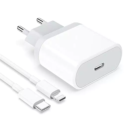 Anigaduo 25W USB C Rapido Caricatore and 2M/6FT Cavo Per iPhone 14/14 Plus/14 Pro/14 Pro Max/13/12/11/8/XS/XR/X