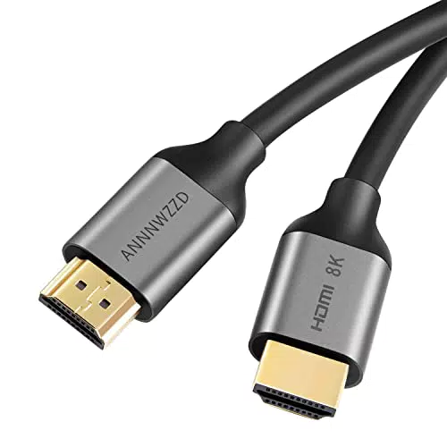 ANNNWZZD Cavo HDMI 2.1 Cavo HDMI 15M (rosso), HDMI reale 8K Alta velocità 48Gbps 8K @ 60Hz 7680P Dolby Vision, HDCP 2.2, 4: 4: 4 HDR