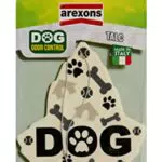 AREXONS 1856 Fresca foglia Dog Talc, Profumatore Auto in Cartonfeltro per chi Viaggia con Animali