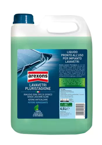 AREXONS LAVAVETRI PLURISTAGIONE -3.5 °C Liquido lavavetri auto 4.5 l liquido tergicristalli pronto all'uso