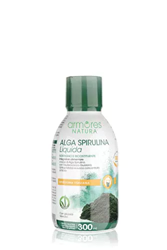 Armores Natura Integratori Alimentari, Spirulina Liquida, Flacone 300ml