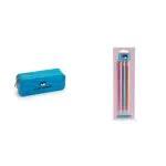 Astuccio/Pochette Chiara Ferragni x Pigna, Azzurro & Set 3 matite assortite