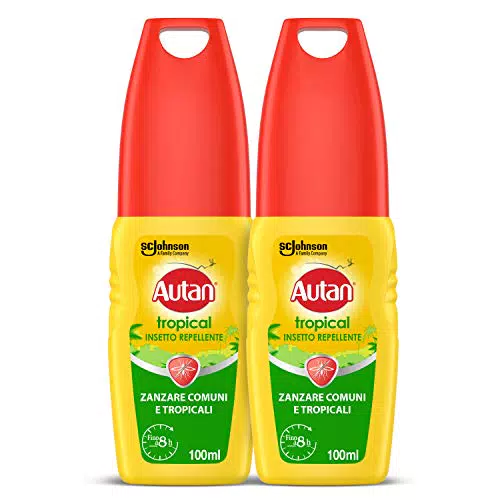 Autan Tropical Vapo Bipacco, Insetto Repellente e Antizanzare Comuni e Tropicali