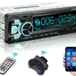 Autoradio Bluetooth - Stereo Auto Bluetooth 1 DIN - Chiamate in Vivavoce con Volante Telecomando