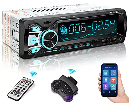 Autoradio Bluetooth - Stereo Auto Bluetooth 1 DIN - Chiamate in Vivavoce con Volante Telecomando