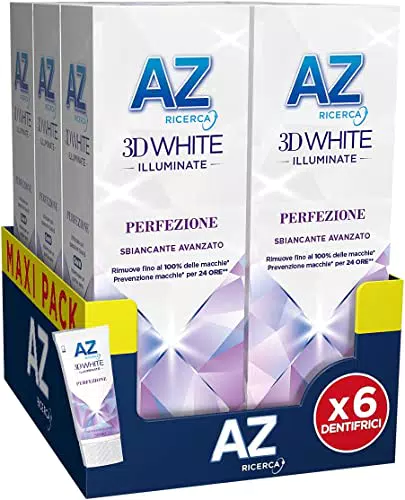 Az Ricerca Dentifricio Az 3D White Perfezione, Con Azione Sbiancante Denti Professionale Avanzata
