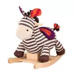 B. toys - Peluche cavalcabile Zebra a dondolo in legno