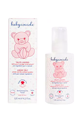 Baby Coccole - TALCO LIQUIDO Rinfresca e Asciuga Senza Polveri