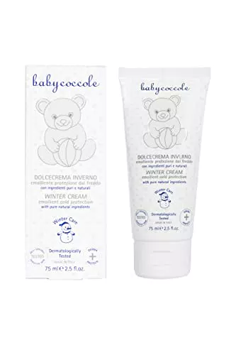 Babycoccole DOLCE CREMA INVERNO. Idrata e protegge da freddo e vento la pelle dei bambini. Con ingredienti naturali