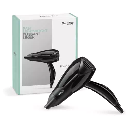 BaByliss D212E Powerlight 2000 Asciugacapelli Leggero con Design Compatto