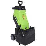BAKAJI Biotrituratore Elettrico Tritafoglie Potenza con Sacco di Raccolta 45Lt