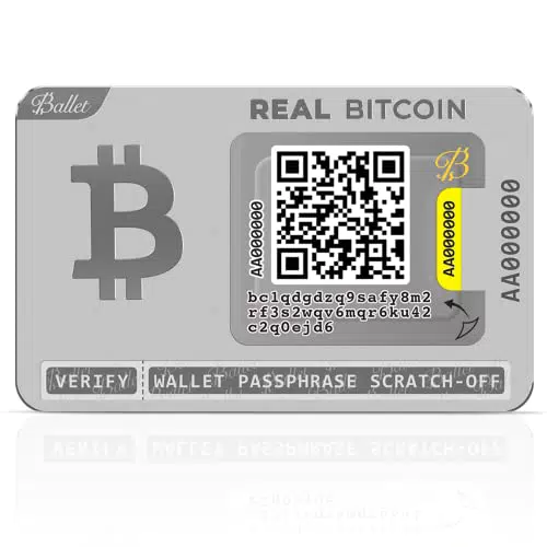 Ballet REAL Bitcoin portafoglio fisico di criptovalute con supporto multivaluta e NFT