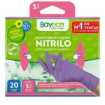 Bayeco Guanti in Nitrile Unisex Adulto, 20 pezzi