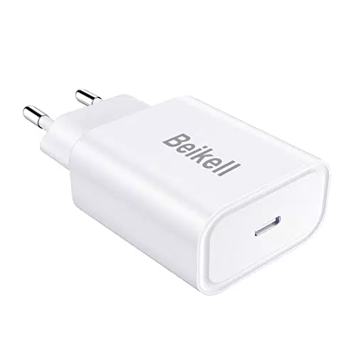 Beikell Caricatore USB C 20W per iPhone, Power Delivery 3.0 Caricabatterie Rapido Presa da Muro Adattatore di Ricarica Compatibile con iPhone 13/13 Pro/12/12 Pro/12 Mini/11/11 Pro/XR/X