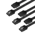 BENFEI Cavo SATA III, 3 Confezioni Cavo SATA III Cavo dati SDD HDD da 6 Gbps diritto con chiusura a scatto Compatibile da 45.7cm per HDD SATA