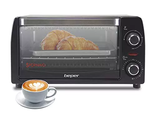 Beper 90.882 Fornetto Elettrico 12L, Nero