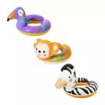 Bestway 36112-2 Ciambella Salvagente Gonfiabile per Bambini, Animali Safari