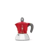 Bialetti Caffettiera Moka Induction, 2 Tazze, Rosso