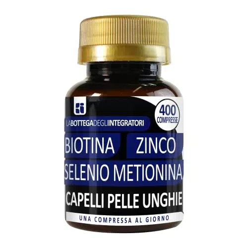 Biotina Zinco Selenio Metionina 400 Compresse 1 al giorno