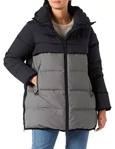 Blauer Blouson Imbottito Piuma Giacchetto, 999 Nero