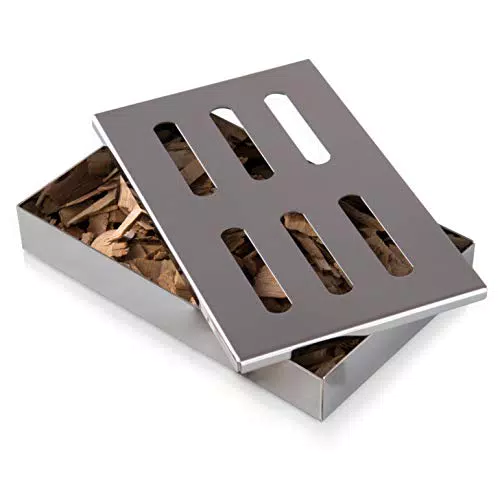 Blumtal Affumicatore BBQ, Smoker Box Barbecue in Acciaio Cromato