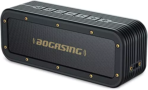 BOGASING Cassa Bluetooth Potente, M4 Speaker Bluetooth Portatile, nero