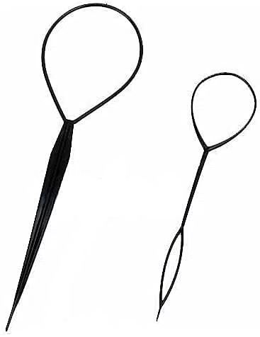 Bonamart - Laccio fermacapelli, 2 pezzi, nero