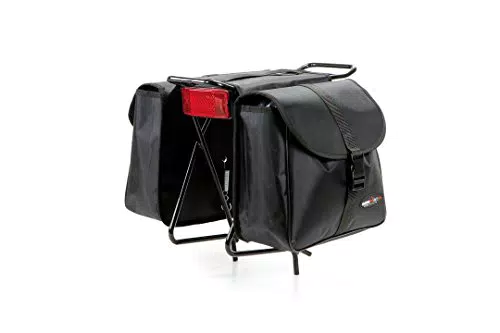 Boninbike Borsa bisaccia da bicicletta, Nera