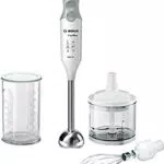 Bosch MSM66150 ErgomMixx Mixer a Immersione, Frullatore con 3 Accessori, 600 W, Bianco