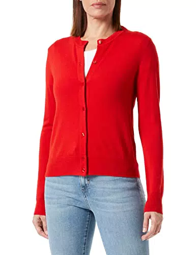 BOSS Fadenasis Cardigan Sweater, Rosso Accesso