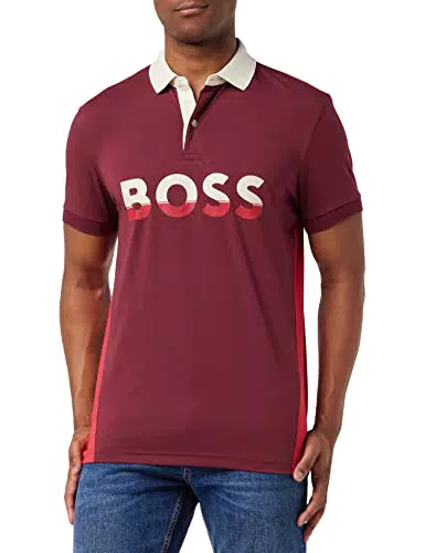 BOSS Pavel Jersey, Rosa Scuro