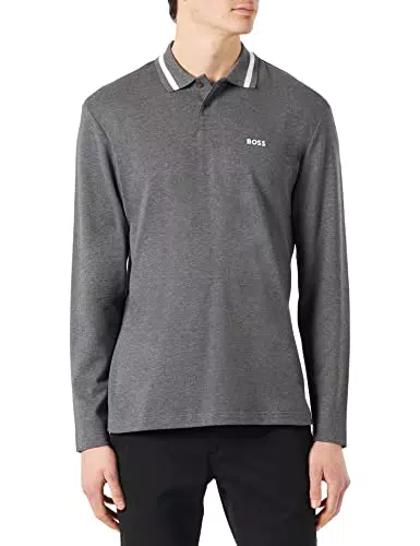 BOSS Piol Jersey, Grigio-Medium Grey