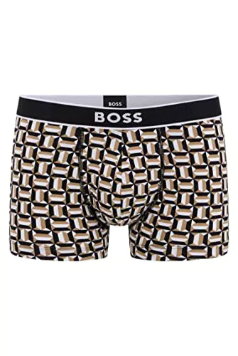 BOSS Stampa Trunk 24 Boxer a Pantaloncino, Beige Scuro 252