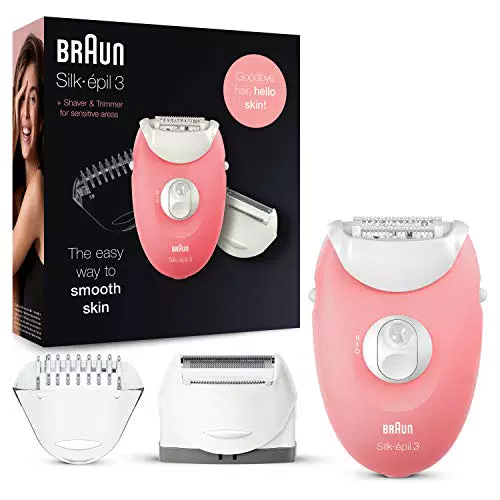 Braun Silk-épil 3 Depilatore Donna, Epilatore con Luce SmartLight