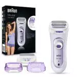 Braun Silk-épil Lady Shaver, Depilatore Donna, Rifinitore di precisione con 3 Accessori Inclusi, Viola