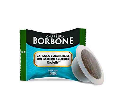 Caffè Borbone Miscela Decaffeinata - 100 Capsule compatibili Bialetti