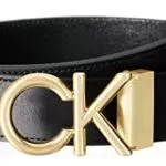 Calvin Klein ADJ CK METAL BOMBE GOLD 35MM, Cinture Uomo