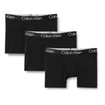 Calvin Klein Boxer (Pacco da 3) Uomo, Nero, XL